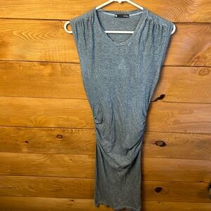 Krisa by Revolve bodycon dress super soft‎ cotton XS Gray sleeveless t shirt Y2K